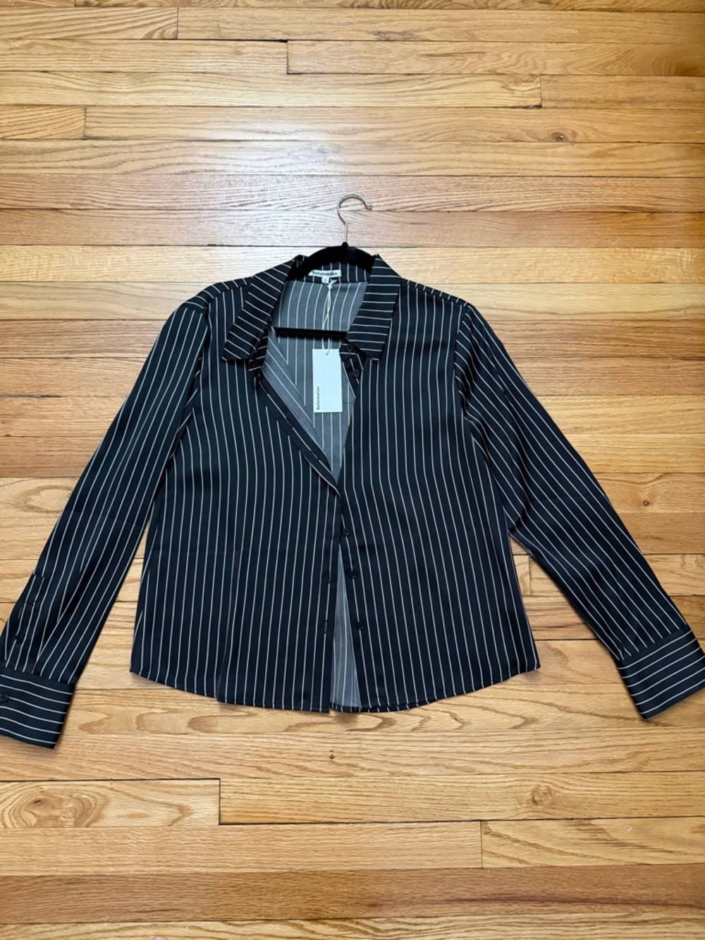 Reformation Sky Relaxed Satin Top